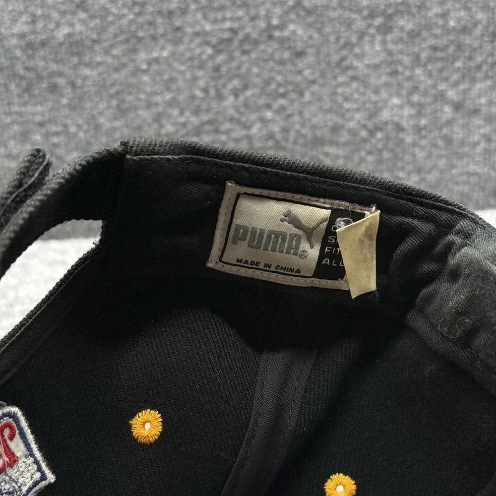 Vintage Steelers NFL Pro‎ Line Puma Baseball Cap Hat Black Pittsburgh 90s